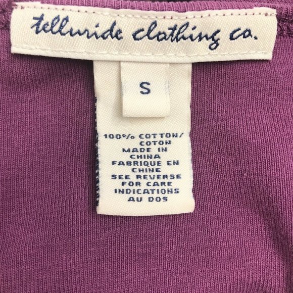 Telluride Clothing Co. Shirt size S  Purple - Picture 6 of 7
